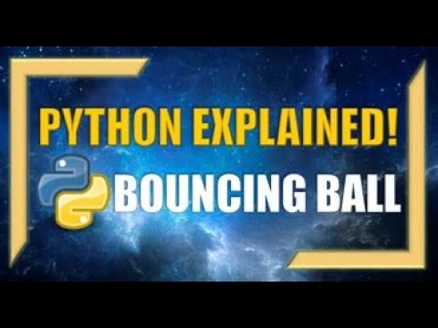 How To Code In Python A Bouncing Ball