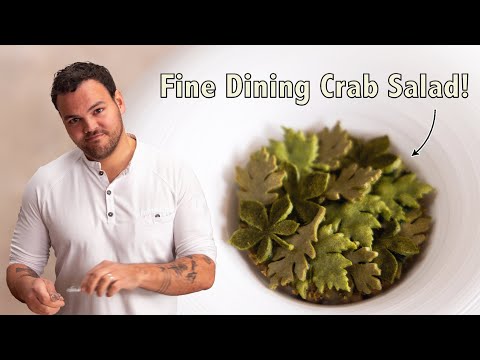 Fine Dining Crab Salad 2.0 | Cooking in The New Studio!