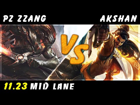Pz Zzang - Yasuo vs Akshan MID Patch 11.23 - Yasuo Gameplay