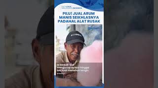 Kisah Abah Midin Nekat Jual Arum Manis Seikhlasnya demi Lanjutkan Hidup, Alat Rusak & Punya Utang
