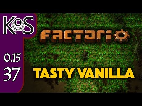 Factorio 0.15 Tasty Vanilla Ep 37: Planning Out The Train Station - Let's Play, Gameplay