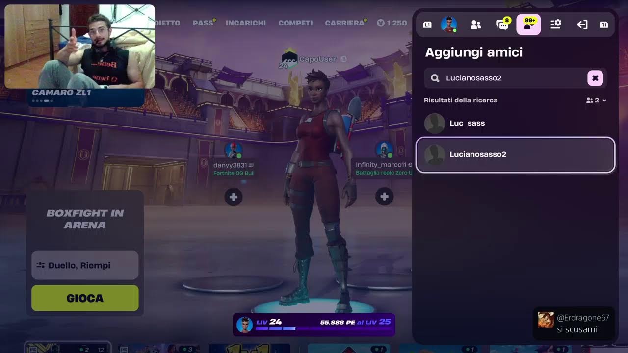 LIVE FORTNITE 1V1 VINCO IO TANTO