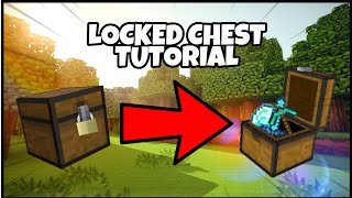 Locked chest Minecraft tutorial! (Bedrock Edition/MCPE)