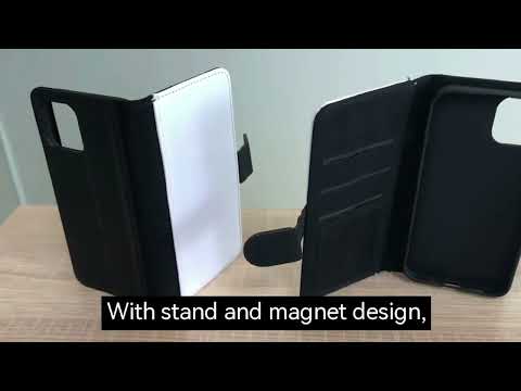 Lancoda Sublimation Leather Wallet Flip Phone Case