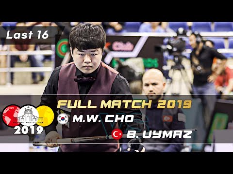 Last 16 - Myung Woo CHO vs Birol UYMAZ (Ho Chi Minh World Cup 3-Cushion 2019)