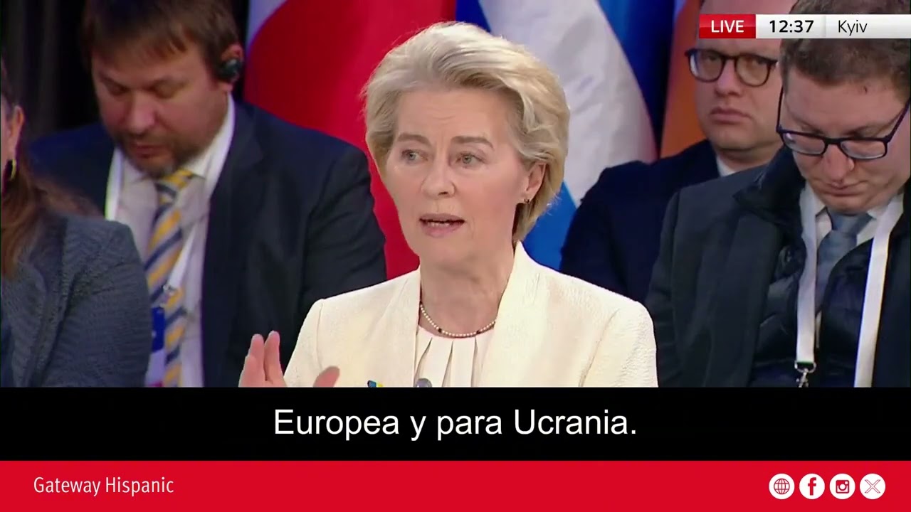 Ursula von der Leyen announces billions of euros to Ukraine and an increase in arms production