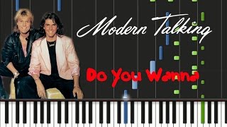 Modern Talking - Do You Wanna Synthesia Tutorial
