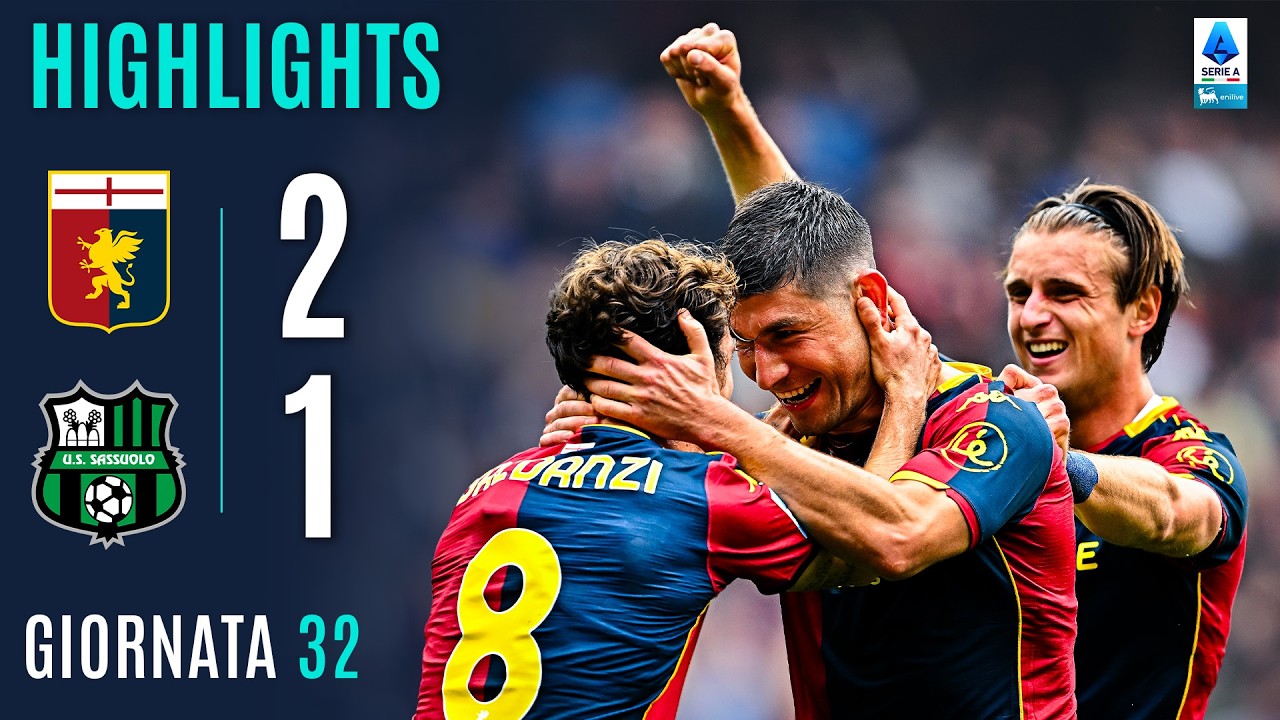 EKUBAN Fa Sorridere DE ROSSI | GENOA-SASSUOLO 2-1 | HIGHLIGHTS | SERIE A ENILIVE 2025/26