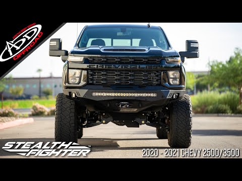2020 - 2021 Chevy 2500/3500 Stealth Fighter Front Bumper