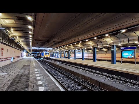 IC Direct flies through Best, while crossing a freight service - Fly-by -