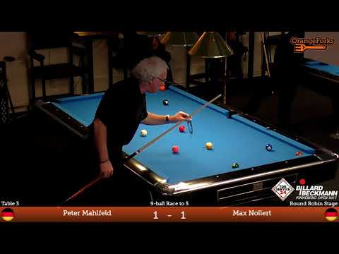 Peter Mahlfeld v Max Nollert | TOR SERVICE 24 / BILLARD BECKMANN | Pinneberg Open 2017