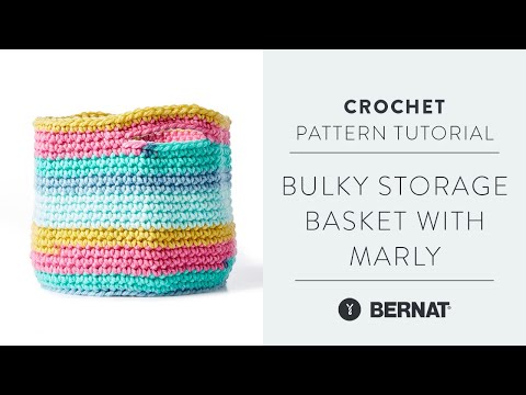 Easy Bulky Storage Crochet Basket Tutorial with Marly Bird