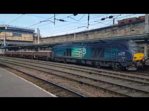 (HD) DRS 68020 departing Carlisle on 6K05 Carlisle to Crewe Basford Hall 15/2/2016