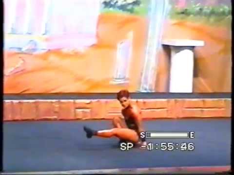 Natalia Bystrova with her routine in fitness (2001)