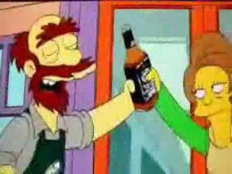 La publicidad de los simpsons eliminada (El jardinero Willies se emborracha)