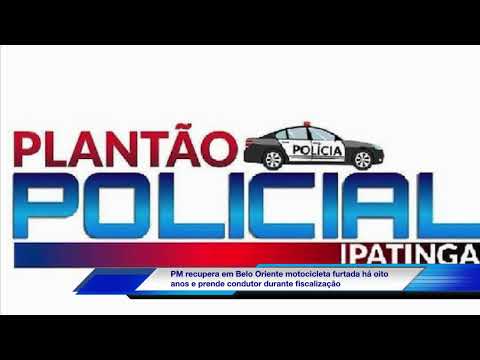 PM recupera em Belo Oriente motocicleta furtada há oito anos e prende condutor durante fiscalização