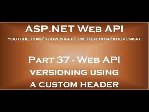 Web API versioning using a custom header