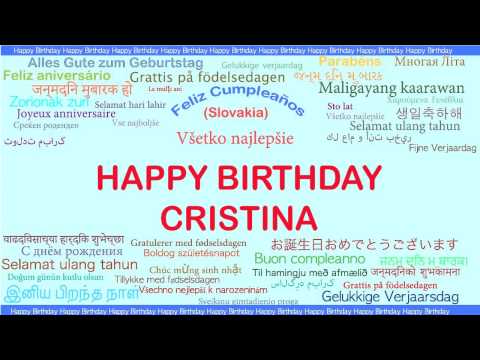 Cristina   Languages Idiomas - Happy Birthday