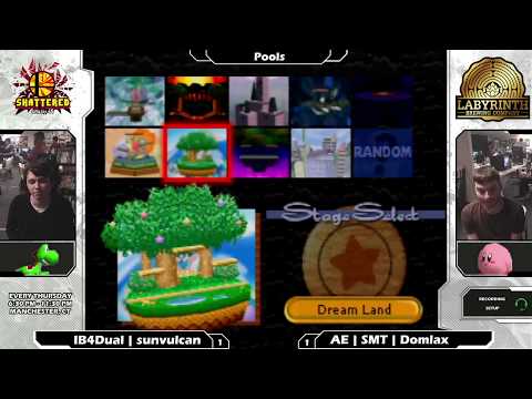 Smash 64:  IB4DUAL | sunvulcan (Yoshi/Falcon) V  AE | SMT | Domlax (Kirby) - Shattered 120 SSB64