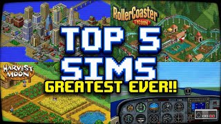 THE TOP 5 GREATEST SIMULATION GAMES EVER MADE!!