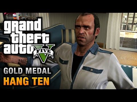 GTA 5 - Mission #55 - Hang Ten [100% Gold Medal Walkthrough]
