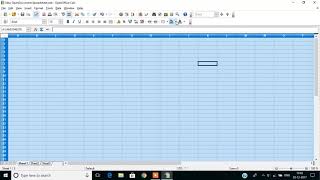 Remove gridlines in Open Office Spreadsheet