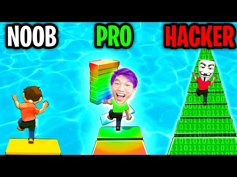 Can We Go NOOB vs PRO vs HACKER In SHORTCUT RUN!? (MAX LEVEL HACK!!)