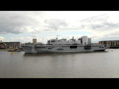 HMS OCEAN  AT GREENWICH