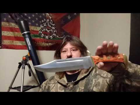 Red Deer Timber Rattler Western outlaw bowie