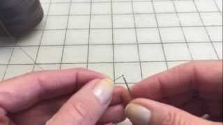 How to Tie a Knot Using a Single Strand Thread and Needle