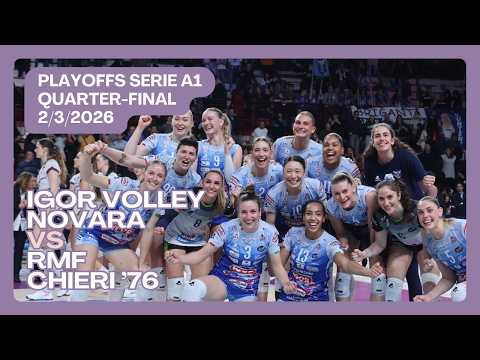 🏐Igor Volley Novara vs RMF Chieri '76 | QuarterFinal Serie A1 Tigotà Playoffs | Italian League Women