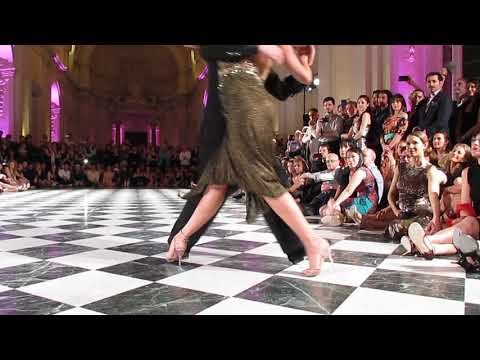  Facundo Piñero  and  Vanesa Villalba  are  dancing  to  a  nontraditional song  at  Torino Tango Festival  in  2019