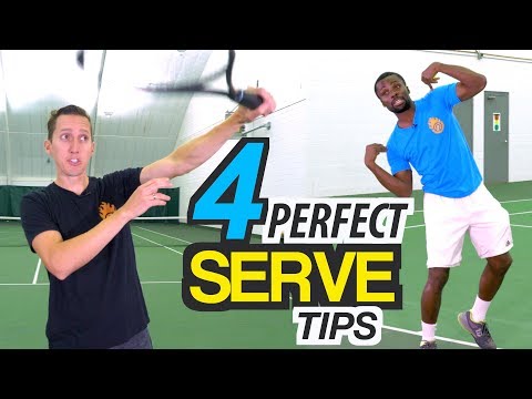 4 Tips for PERFECT Serve Technique - tennis lesson