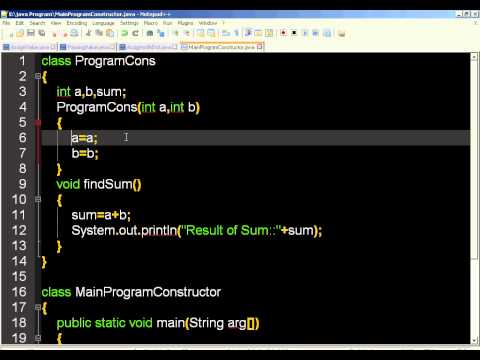 Java In Hindi Constructor Local Variable And Instance Variable Having Same Name
