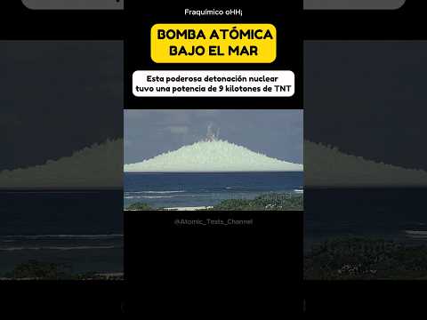 Prueba nuclear submarina en 1958☢️ #ciencia #fisica #quimica #mecanica #viral