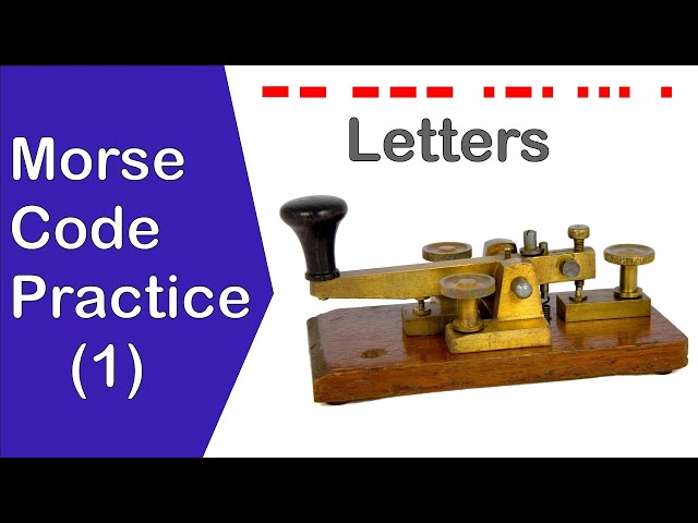 Morse Code Alphabet Receiving Practice Video