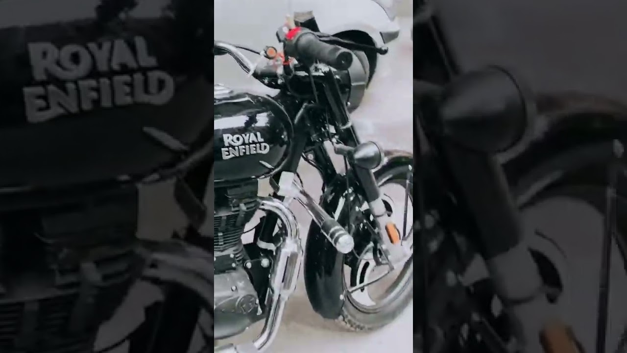 Bullet electra 350 jet black with Alloy wheels #bullet