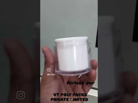 Airless  cream jar for Cosmetics Products