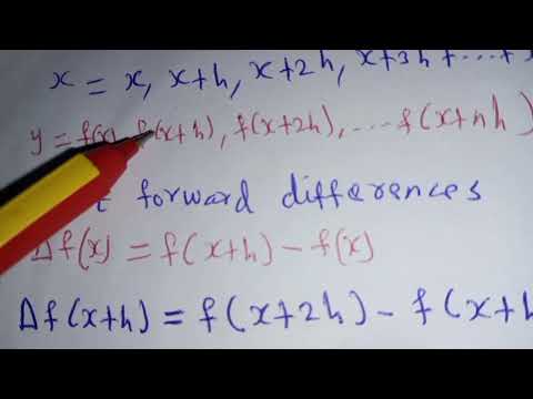 Finite difference : First forward ⏩ difference