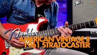 Video thumbnail for Fender American Vintage II 1961 Stratocaster by N Stuff Music