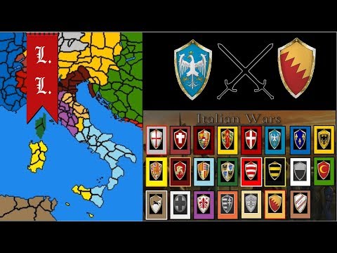Italian Wars map timelapse - mod of Medieval II total war