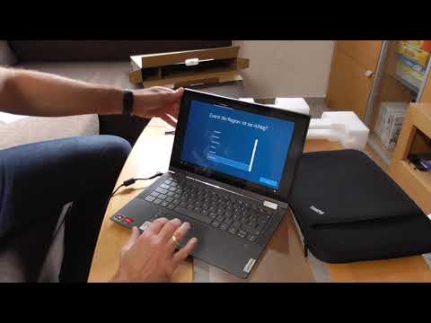Lenovo IdeaPad Flex 5 14 ARE05 Convertible unboxing deutsch