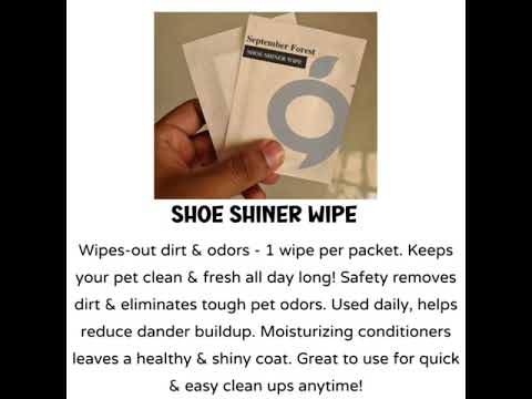 Shoe shiner wipe