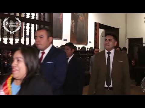 Ingreso de condecorados miembros de la Sociedad Civil Sembrado Valores.