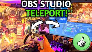OBS Studio Teleport Works! 2 PC's, full quality main PC monitor while streaming on second PC!