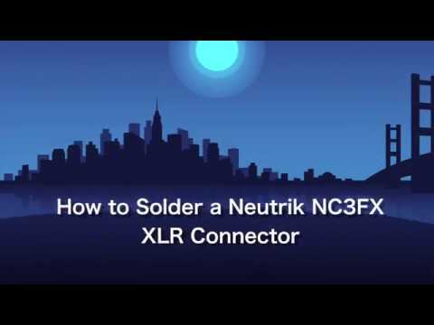 How to Solder a Neutrik NC3MX XLR Connector HD 1080p