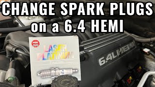How to CHANGE SPARK PLUGS 6.4L Hemi