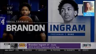 Brandon Ingram Drafted By Los Angeles Lakers | LIVE 6 23 16
