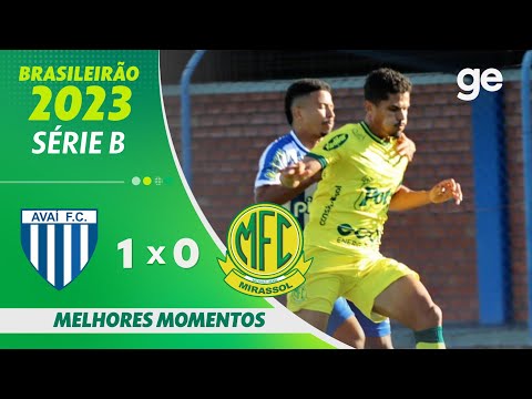 Gols e lances de Avaí x Mirassol