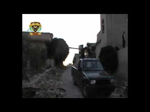 استهداف مقرات النظام برشاش 14.5 من قبل كتيبة عباد الرحمن على جبهة المشرفة في ريف حمص